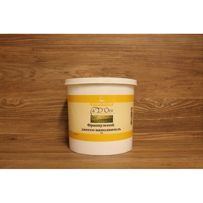 Французький джесо наповнювач для левкасу, French gilding Chalk — Powder, Borma Wachs, Can d“Oro Line, 1 кг.