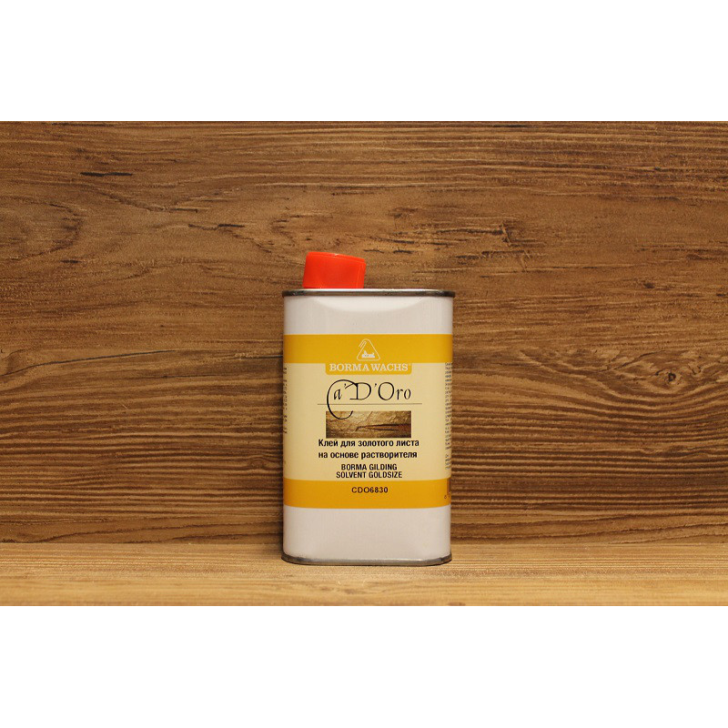 Клей для золотого листа на основі розчинника, Gilding Solvent Based Goldsize, Borma Wachs, Can d“Oro, 250 мл