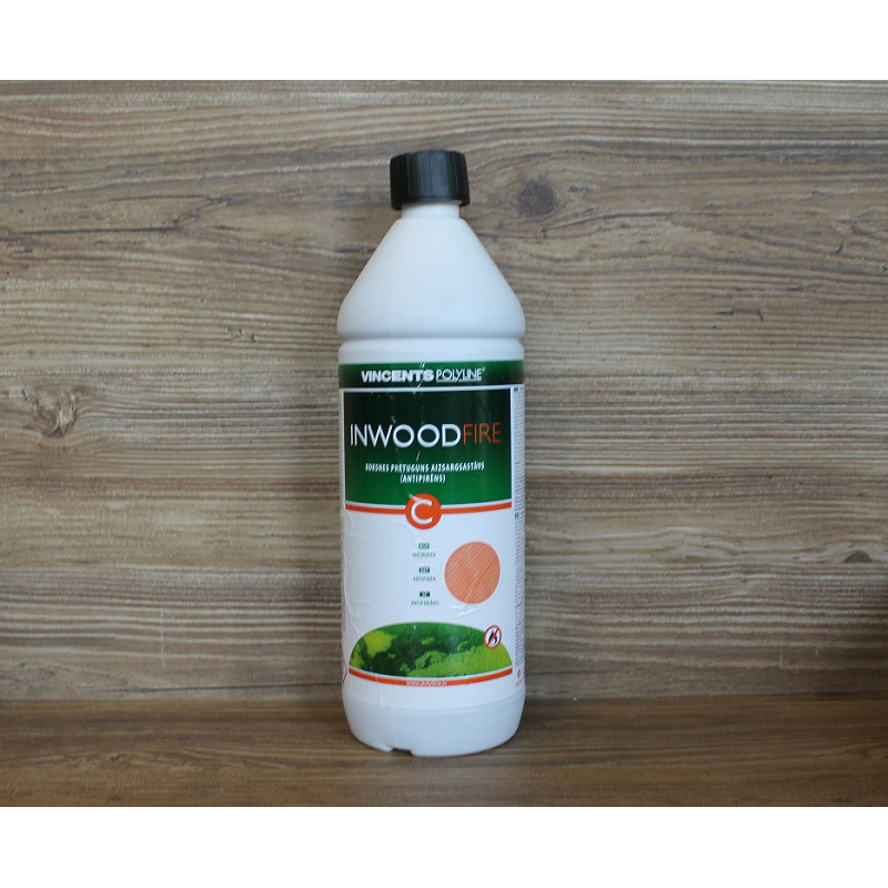 Антипірен Inwood Fire C, червоний, 1 litre, Vincents Polyline