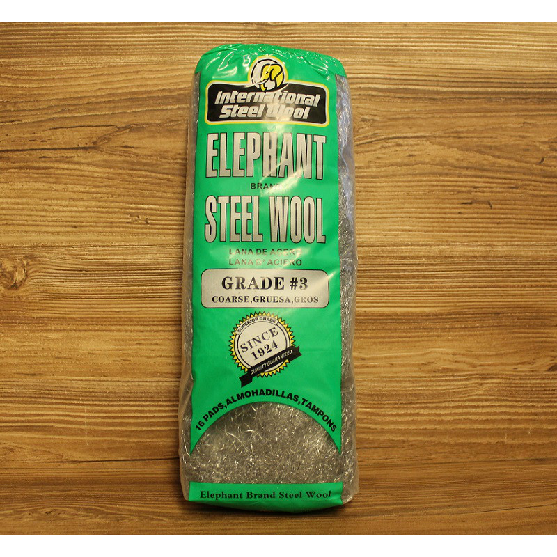 Сталева вовна, вата,3, Steel Wool, 200 грамів, Elephant