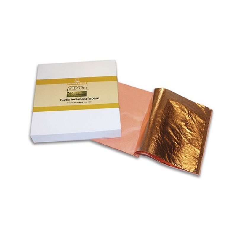 Поталь у аркушах, Borma Wachs, Can d“Oro Line, Золото Дукат (Медь) 12, 14х14 см., 25 аркушів