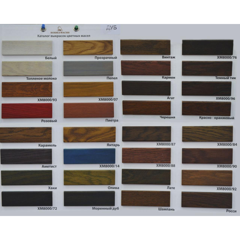 Масло с воском - 1л (відлив)  цветная Holzwachs Lasur ( Італія)