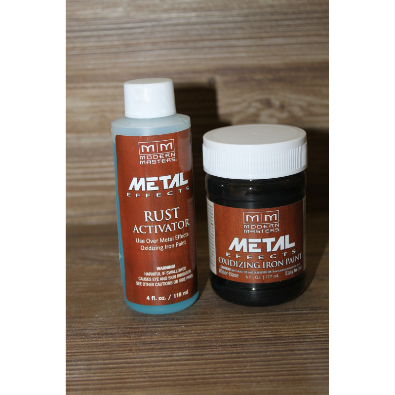 Ефект Ржавіни. Комплект Фарба з частинками металевої слюди (177 мл) й активатор (18 мл) Modern Masters