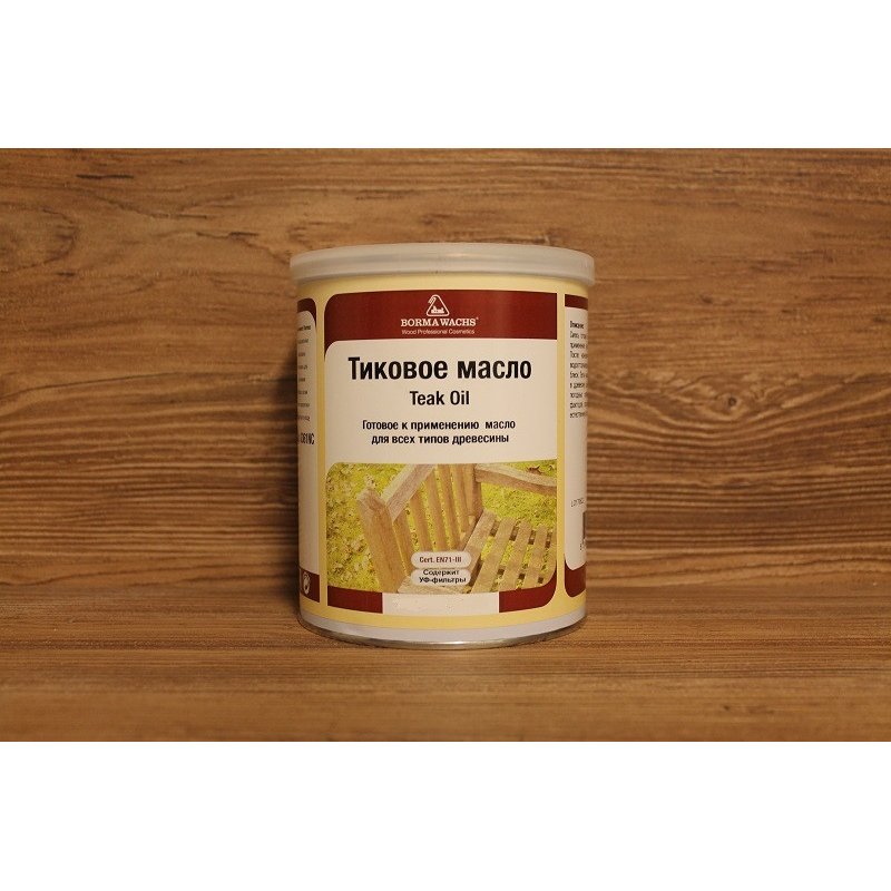 Тикова олія для дерев“яних поверхонь, Teak Oil — 1 літр
