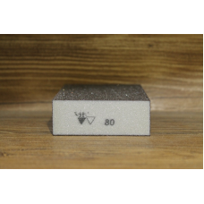 Абразивна губка 4-стороння, Siasponge Block, P80, 1 шт., SIA Abrasives