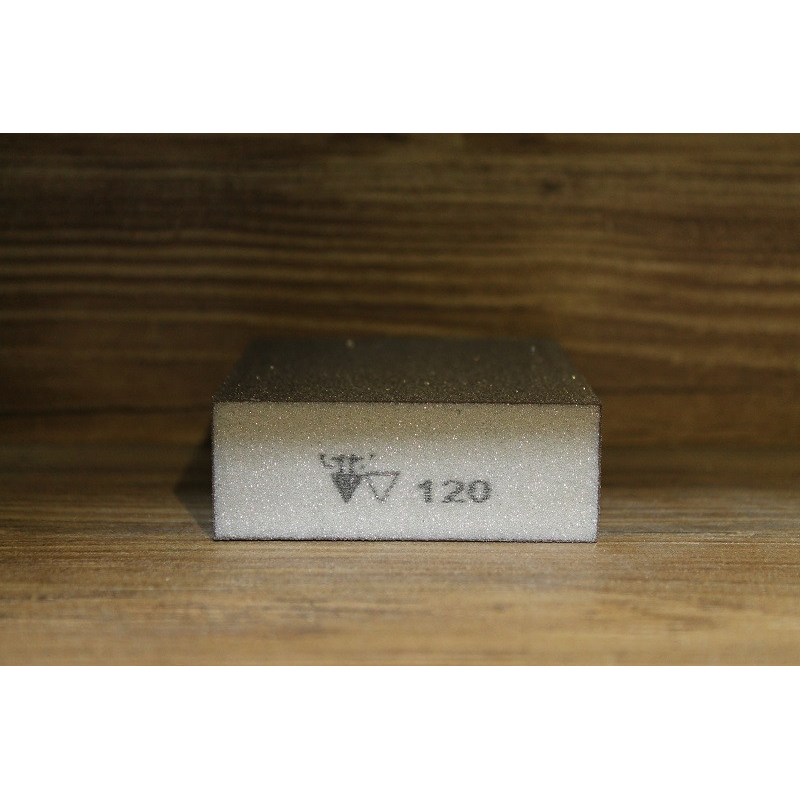 Абразивна губка 4-стороння, Siasponge Block, P120, 1 шт., SIA Abrasives