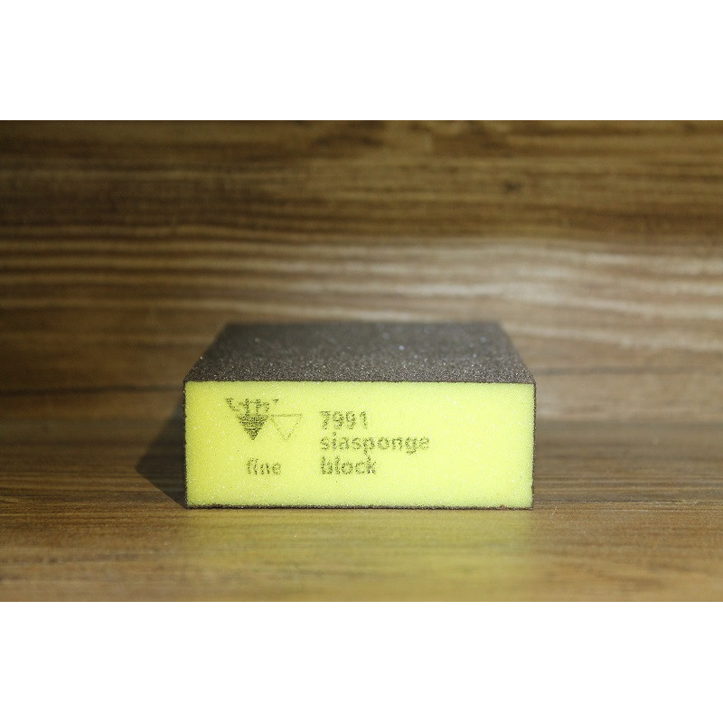 Абразивна губка 4-стороння, Siasponge Block, P100, 1 шт., SIA Abrasives
