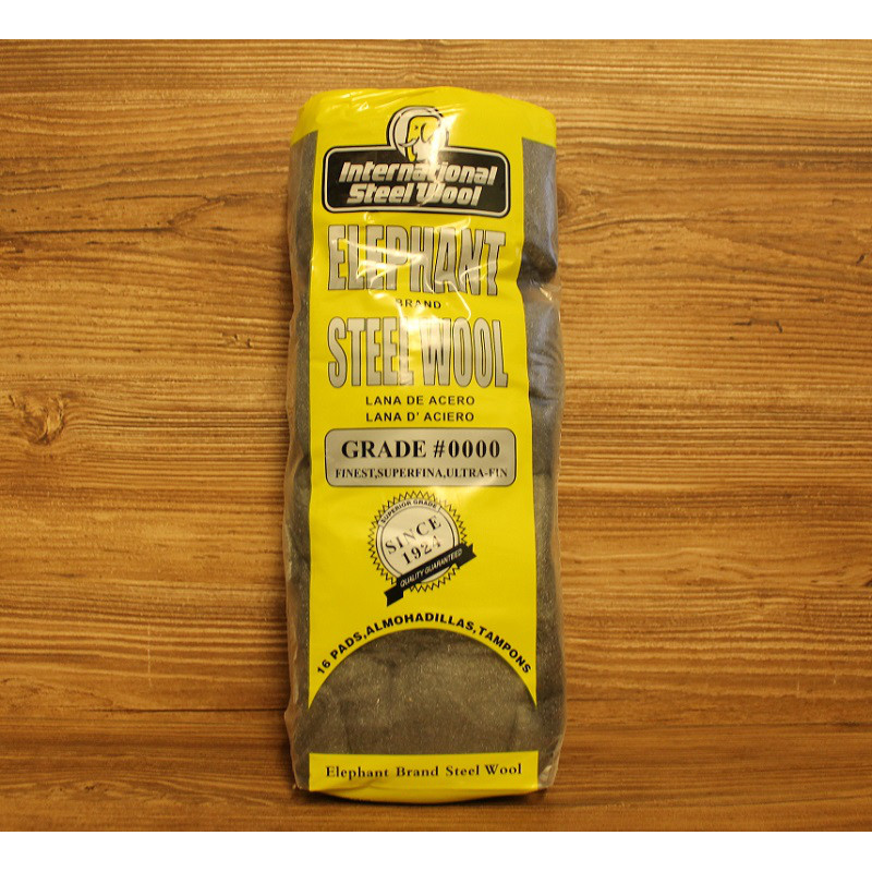 Сталева вата, вовна, 0000, Steel Wool, 200 грамів, Elephant