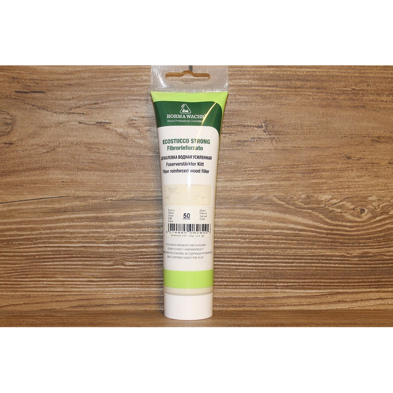 Шпатлівка водна посилена, Ecostucco Strong, тюбик, 250 грамів Білий