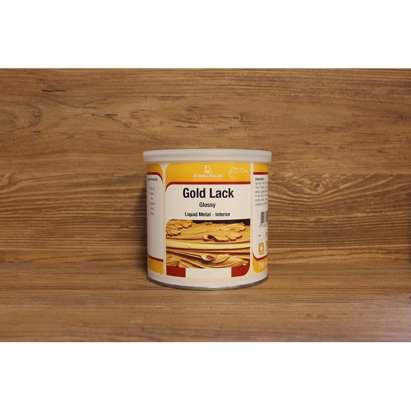 Рідка поталь для внутрішніх робіт, 90% gloss, Багате бліде золото 11, Gold Lack, 750 мл, Borma Wachs Рідка поталь для внутрішніх робіт, 90% gloss, Багате бліде золото 11, Gold Lack, 750 мл, Borma Wachs