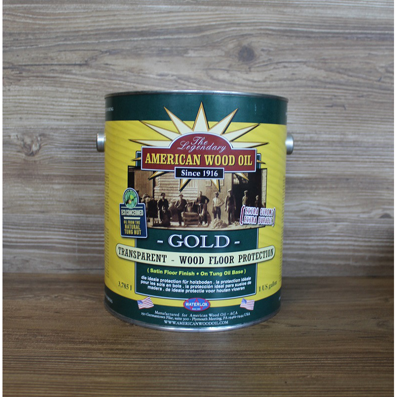 Прозорий, золотистий тунговий лак, 3.79 litre, American Wood Oil