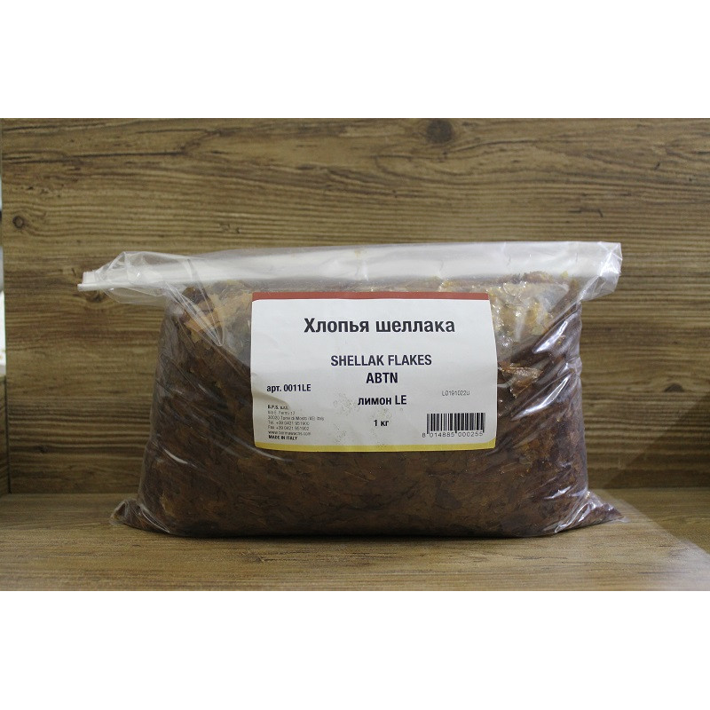 Пластівці шеллаку, Shellac Flakes Лимонний (ABTN з воском) —  100 грам (на вагу) 