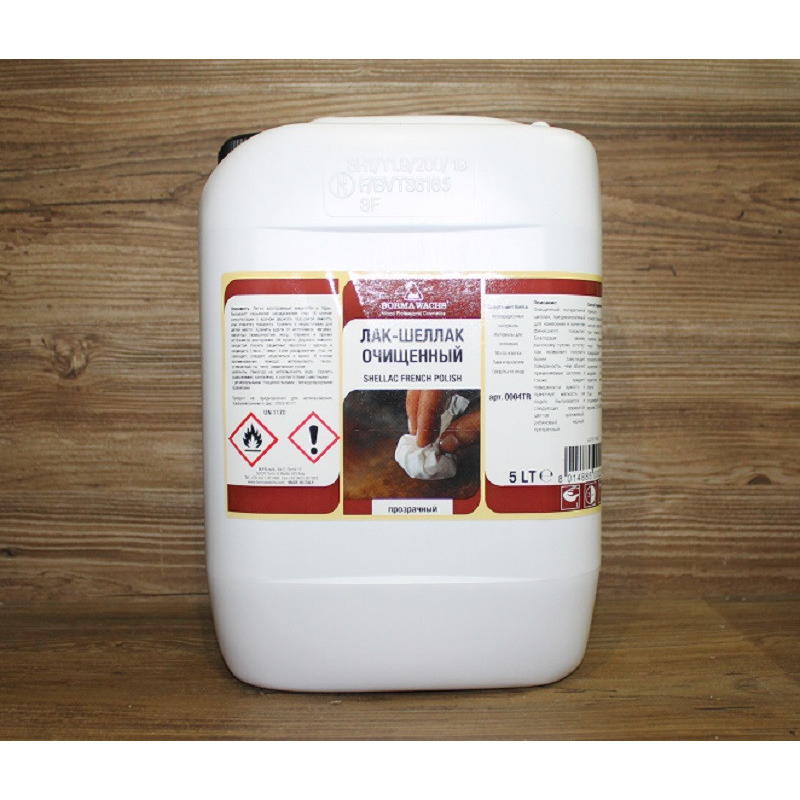 Шеллак очищений, для дерева, Shellac French Polish 5 літрів Прозорий