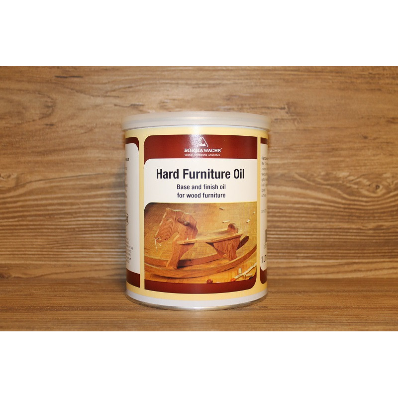 Олія для меблів, Hard Furniture Oil 1 літр, колір Середній горіх