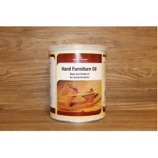 Олія для меблів 90% глянець, Hard Furniture Oil 1 літр, колір Темний горіх